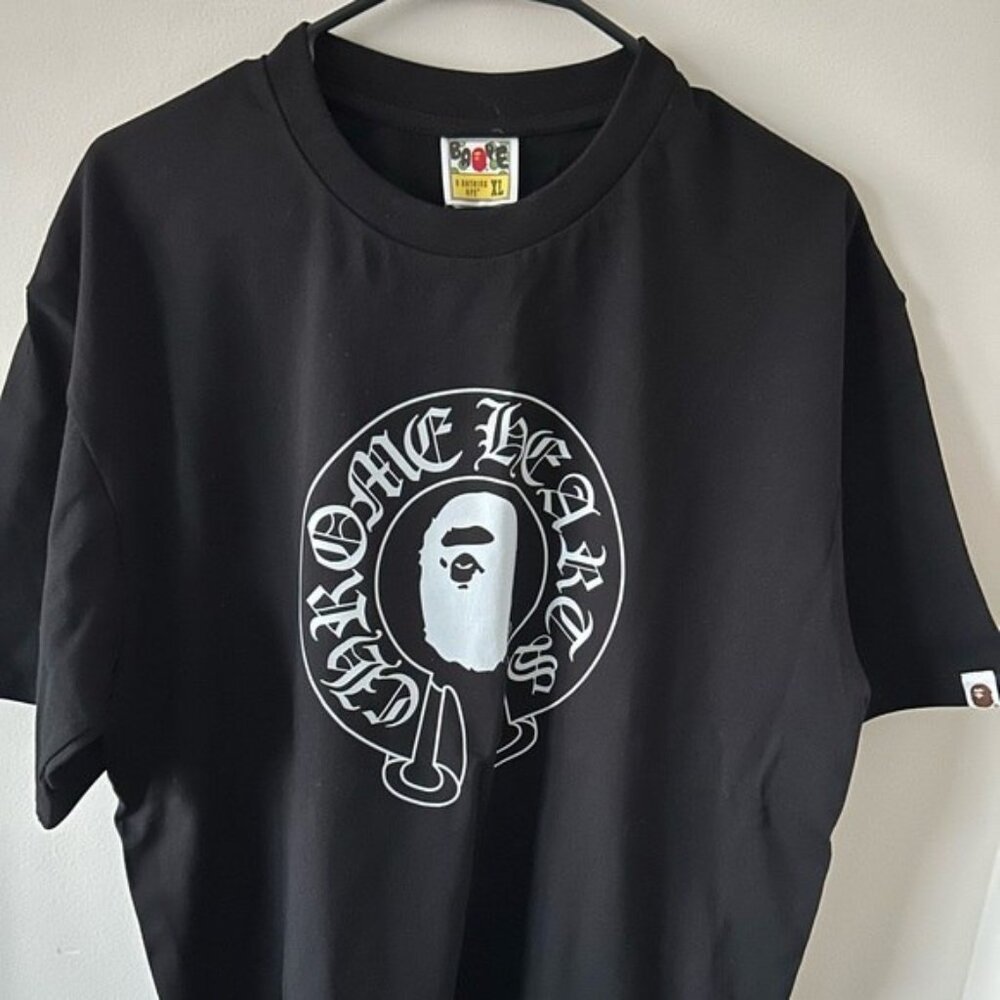 Chrome Hearts Black Tee with White Graphic